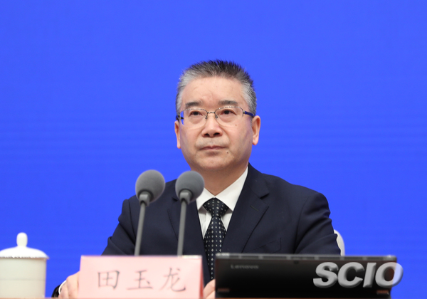 工業(yè)和信息化部黨組成員、總工程師田玉龍（劉健 攝）