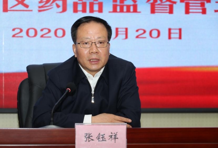 圖為張鈺祥在講話。（馬少賓 攝）