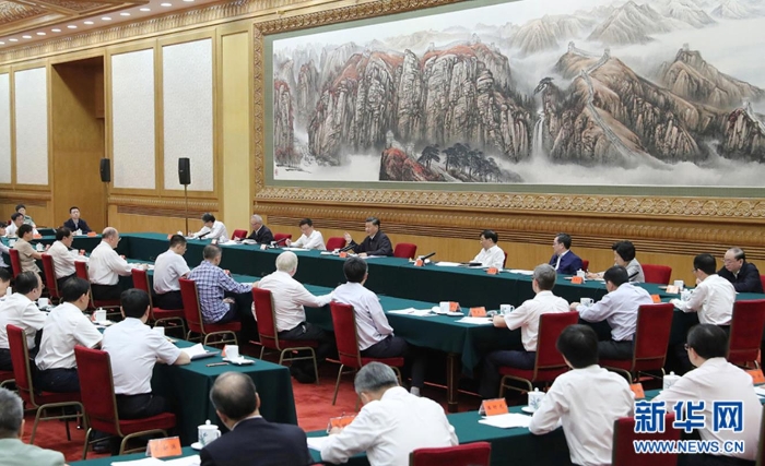 9月11日，中共中央總書記、國家主席、中央軍委主席習近平在京主持召開科學家座談會并發(fā)表重要講話。 新華社記者姚大偉 攝