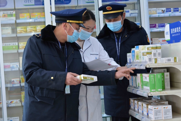 圖為檢查現(xiàn)場。