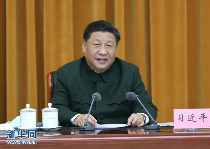 3月24日，中共中央總書記、國家主席、中央軍委主席習(xí)近平到武警第二機(jī)動總隊視察。這是習(xí)近平發(fā)表重要講話?！⌒氯A社記者 李剛 攝
