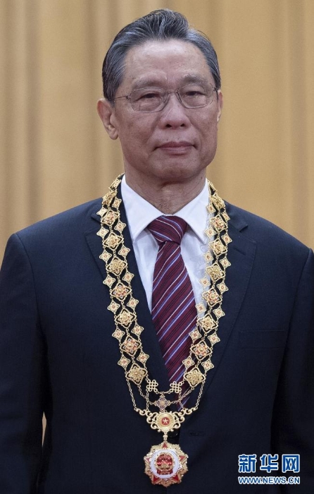 這是“共和國勛章”獲得者鐘南山（2020年9月8日攝）。新華社記者 謝環(huán)馳 攝