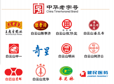 圖為廣藥集團(tuán)旗下12家中華老字號(hào)LOGO。