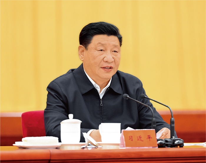 2021年10月13日至14日，中央人大工作會議在北京召開。中共中央總書記、國家主席、中央軍委主席習(xí)近平出席會議并發(fā)表重要講話。 新華社記者 李學(xué)仁/攝