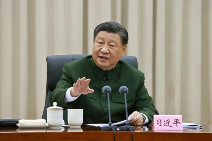 11月29日，中共中央總書記、國家主席、中央軍委主席習近平到武警海警總隊東海海區(qū)指揮部視察。這是習近平發(fā)表重要講話。新華社記者 李剛 攝