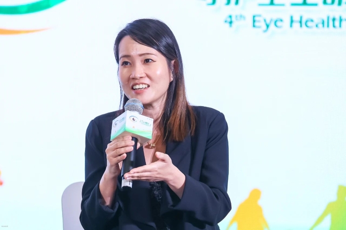 圖為Li-lian Foo在第四屆守護(hù)全生命周期眼健康會(huì)議上發(fā)言。
